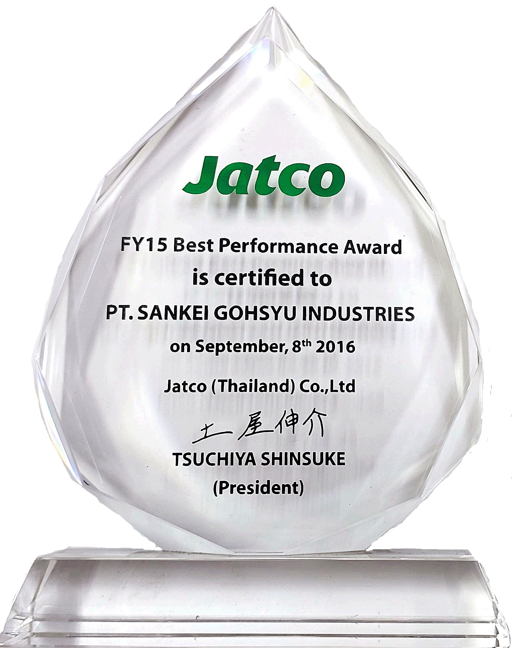 Award 2015 JATCO 1
