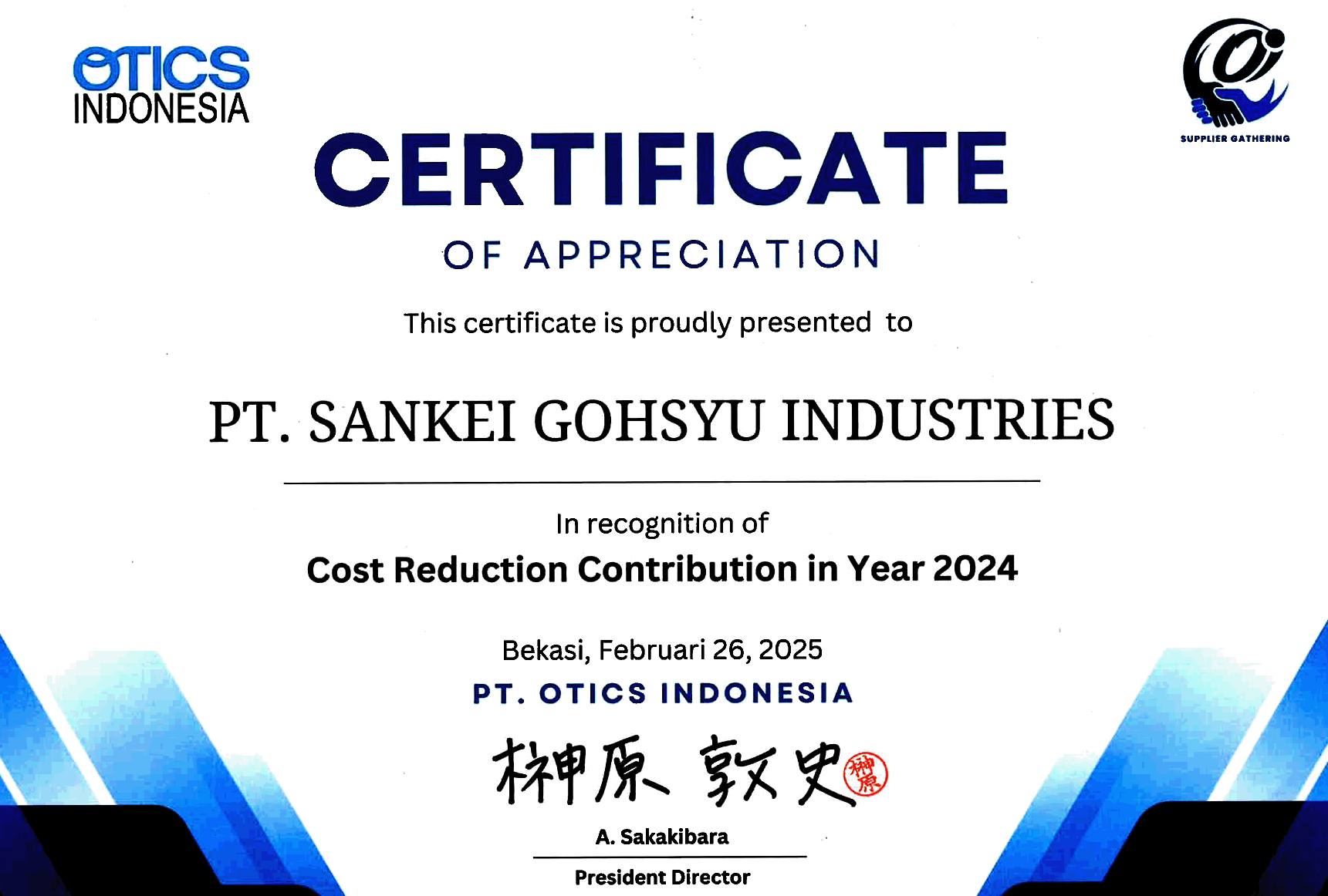 Award 2024 OTICS 2